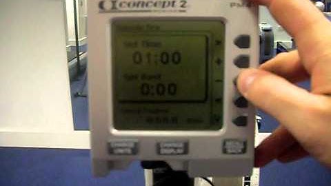Tabata Row - Setting up the Concept2 PM4