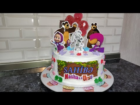 Masha and the bear cake/Maşa və ayı tortu/торт маша и медведь