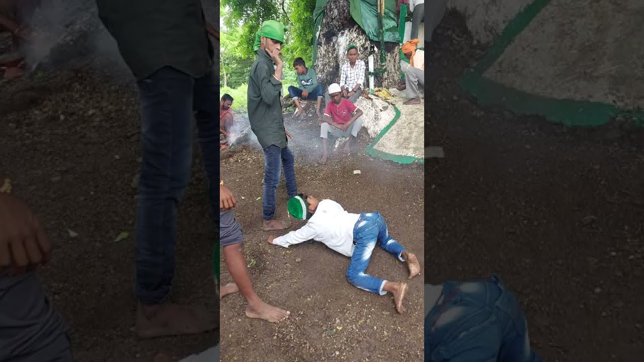 best muharram video in #pimpalapur  😱क्या हुआ जब शेर आया मोहर्रम के दौरान शरीर मे💚...#mahol