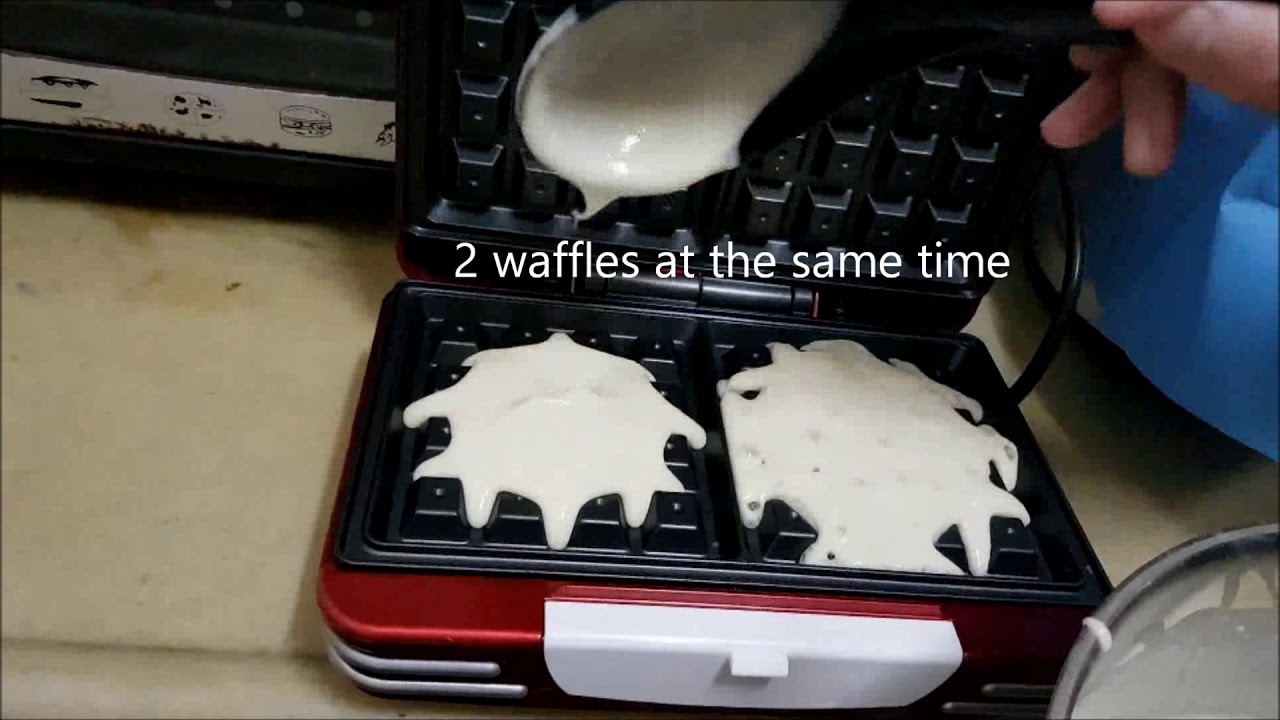 Waffle maker, how to use YouTube