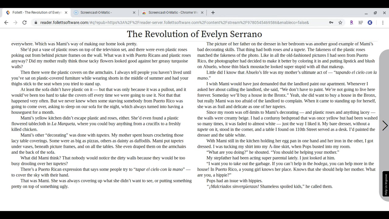 Chapter 1 The Revolution of Evelyn Serrano YouTube