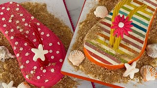 Summer Flip Flop Beach Cake