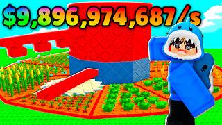 CRIEI UMA FAZENDA AUTOMÁTICA DE DINHEIRO INFINITO NO ROBLOX