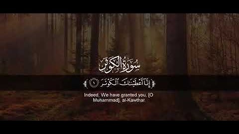 سورة الكوثر بصوت القارئ أحمد النفيس