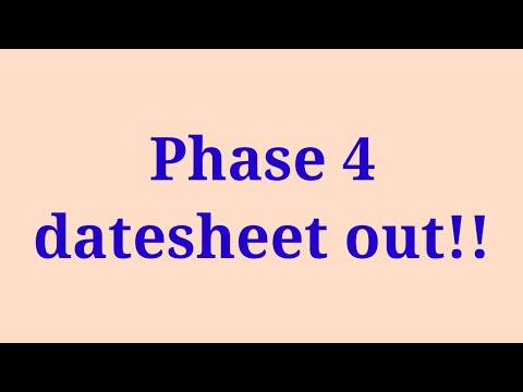 Phase 4 datesheet