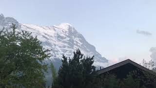 timelapse of grindelwald eiger wall