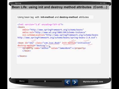 Spring Chapter 5 - With Bean Life Init and Destroy Example