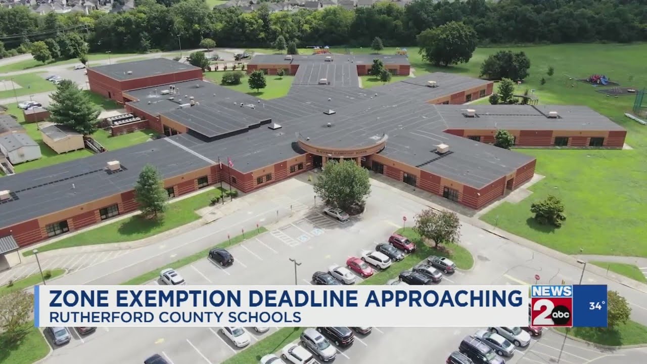 Zone exemption deadline approaching for Rutherford County Schools YouTube