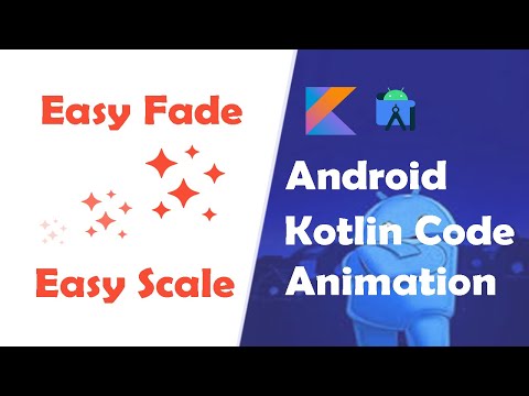Animation in Kotlin Programmatically Android Studio | Easy Animation Code |Learn Animation in 5 Mins