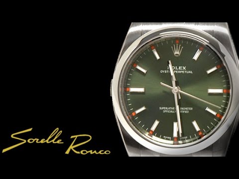 rolex oyster perpetual 39 green