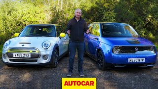 Honda E vs Mini Electric review | Funky EVs head to head | Autocar