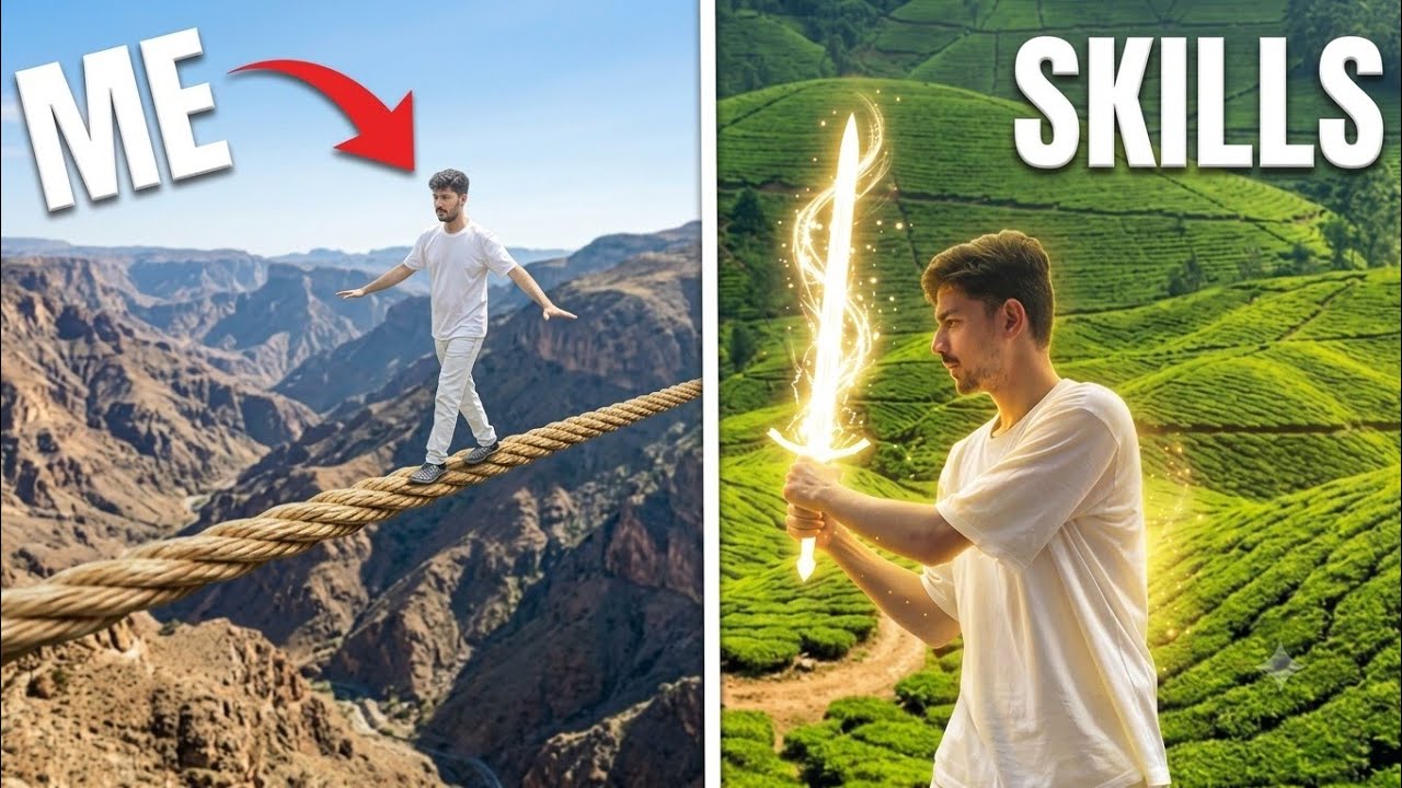 Level 1 to Level 10 Skills Challenge!😱 (It Got Dangerous)