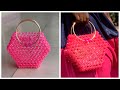 How to make a hexagon Bead Bag(Beginner Friendly)