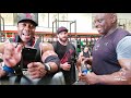 Stanimal and Shawn Rhoden train delts  54 days out from Mr. Olympia.