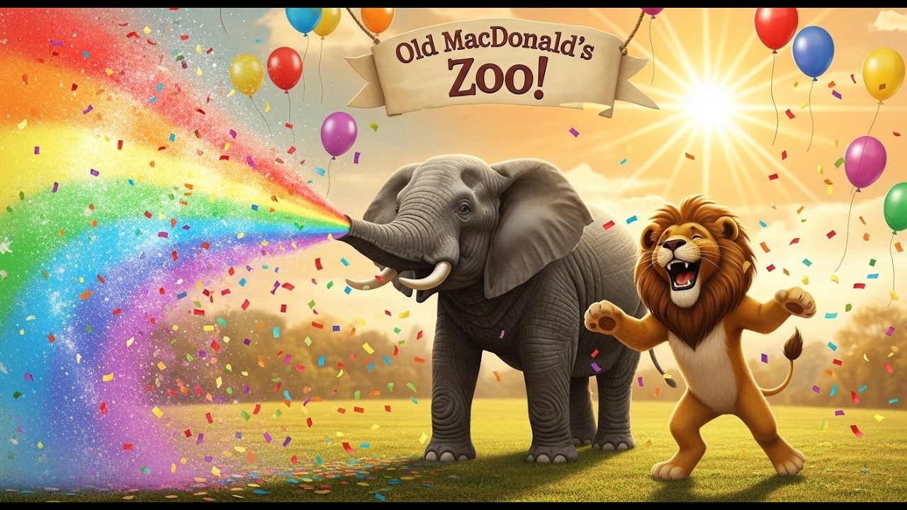 Old MacDonald Had a Zoo 🦁 | Animal Sound Song Remix for Kids 2025