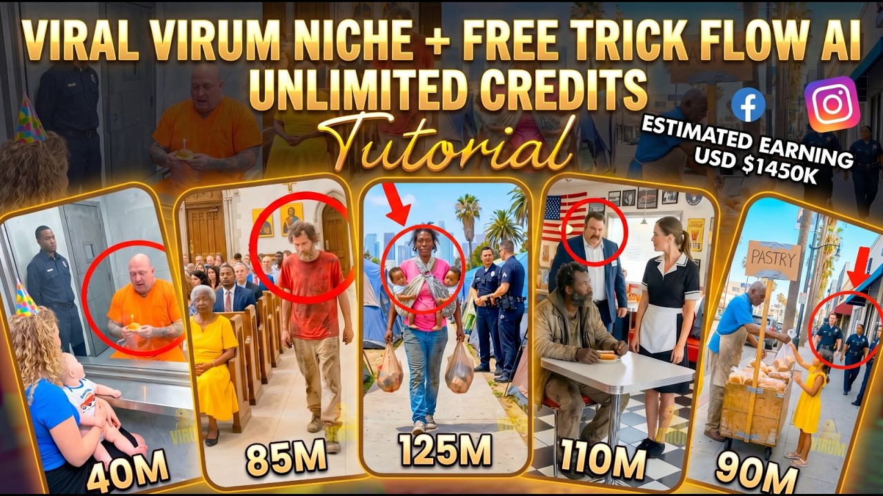 Create VIRAL VIRUM Style Animated Videos Using FREE Unlimited AI Tools (100% FREE Tool Promise)