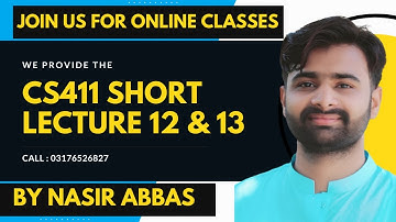 CS411 Lecture 12&13 BY VUBWN CS411 SHORT LECTURES | CS411 Midterm Preparation | CS411 Short Lectures