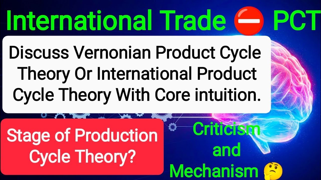 Discuss Vernonian Product Cycle Theory Or International Product Cycle Theory With Core intuition.