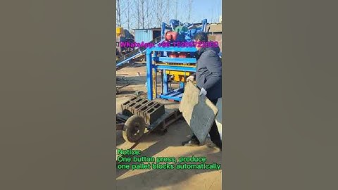 QT4-26C one button start automatic production mold concrete block making machine for business #block