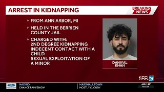 Michigan man charged with kidnapping following Amber Alert for 12-year-old Waterloo girl