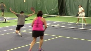 Spring Swing Pickleball Tournament OMX RR Dave Weinbach/Stephanie Lane v B Schmeling/Debbie Mascarin