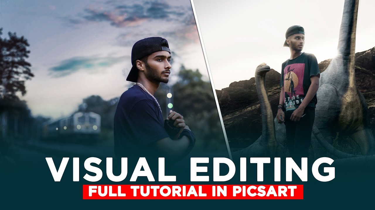 HOW TO EDIT VISUAL PHOTO FULLY EXPLAINED IN PICSART YouTube