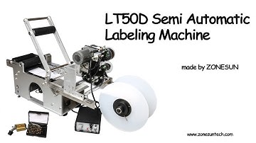 How to use the LT-50D Semi automatic Labeling Machine with date printer