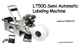 How to use the LT-50D Semi automatic Labeling Machine with date printer