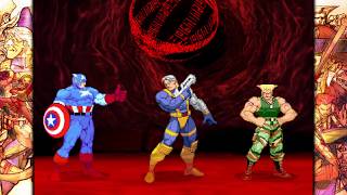 Marvel VS Capcom 2 - Captain America/Cable/Guile - 8 Star Difficulty Playthrough