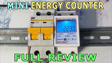 Compact DIN-Rail Power Meter from China: SINOTIMER DDS6619 Energy Counter for Home from AliExpress