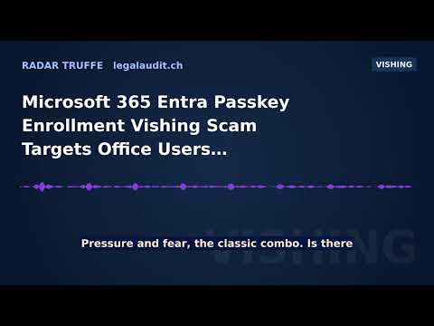 Microsoft 365 Entra Passkey Enrollment Vishing Scam Targets Office Users