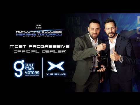 Gulf Star Motors – Xpeng Wins Most Progressive Official Dealer Award | DubiCars Digital Awards 2026