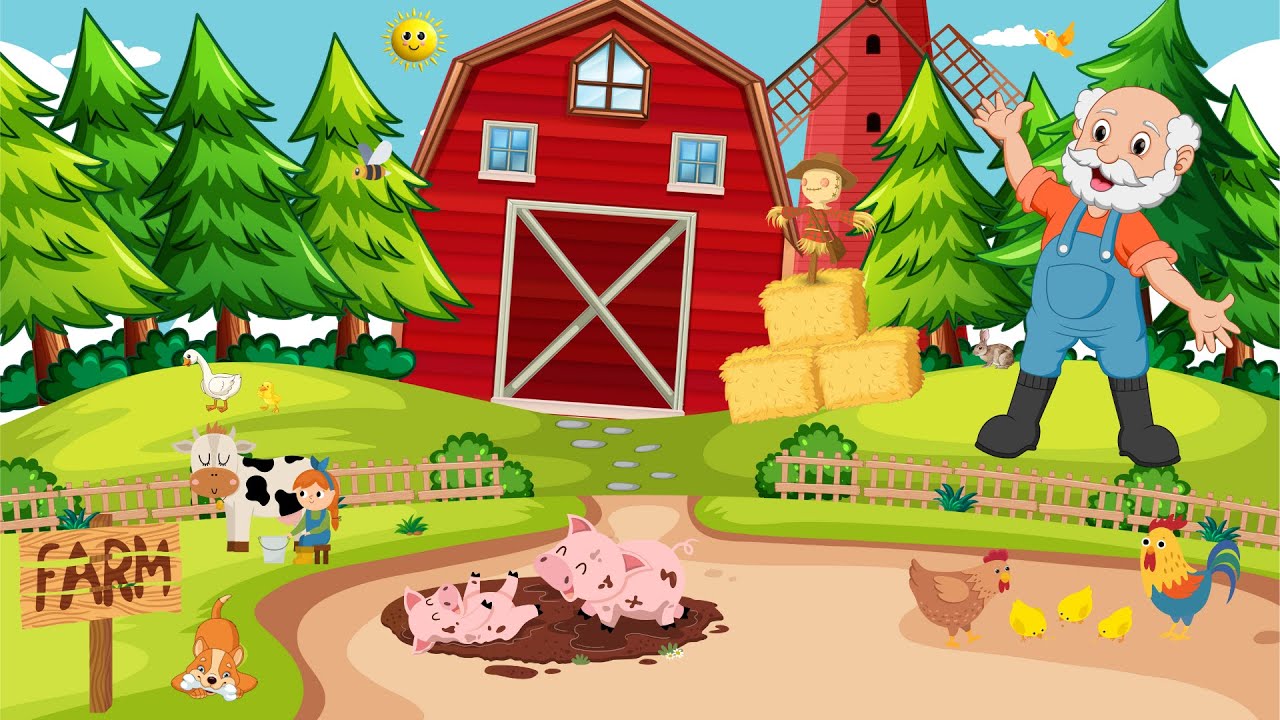 Old MacDonald Had A Farm - 3D Animation English Nursery Rhymes & Songs ...