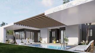 House Design Idea | Luxury Modern House | 3 Bedroom House | Swimming Pool | 34m x 14m