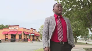 Newport News Popeye s manager attacked on camera wants suspect caught