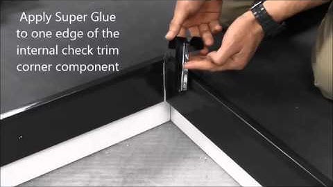 Sure Edge ® Internal Check Kerb Trim Corner Installation