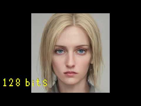 Attack on Titan 進擊的巨人 阿妮 Annie 1 bit, 2 bits, 4 bits,8 bits,16 bits,32bits,64 bits,128 bits