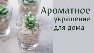 Ароматное украшение для дома из вермикулита и мыльных суккулентов