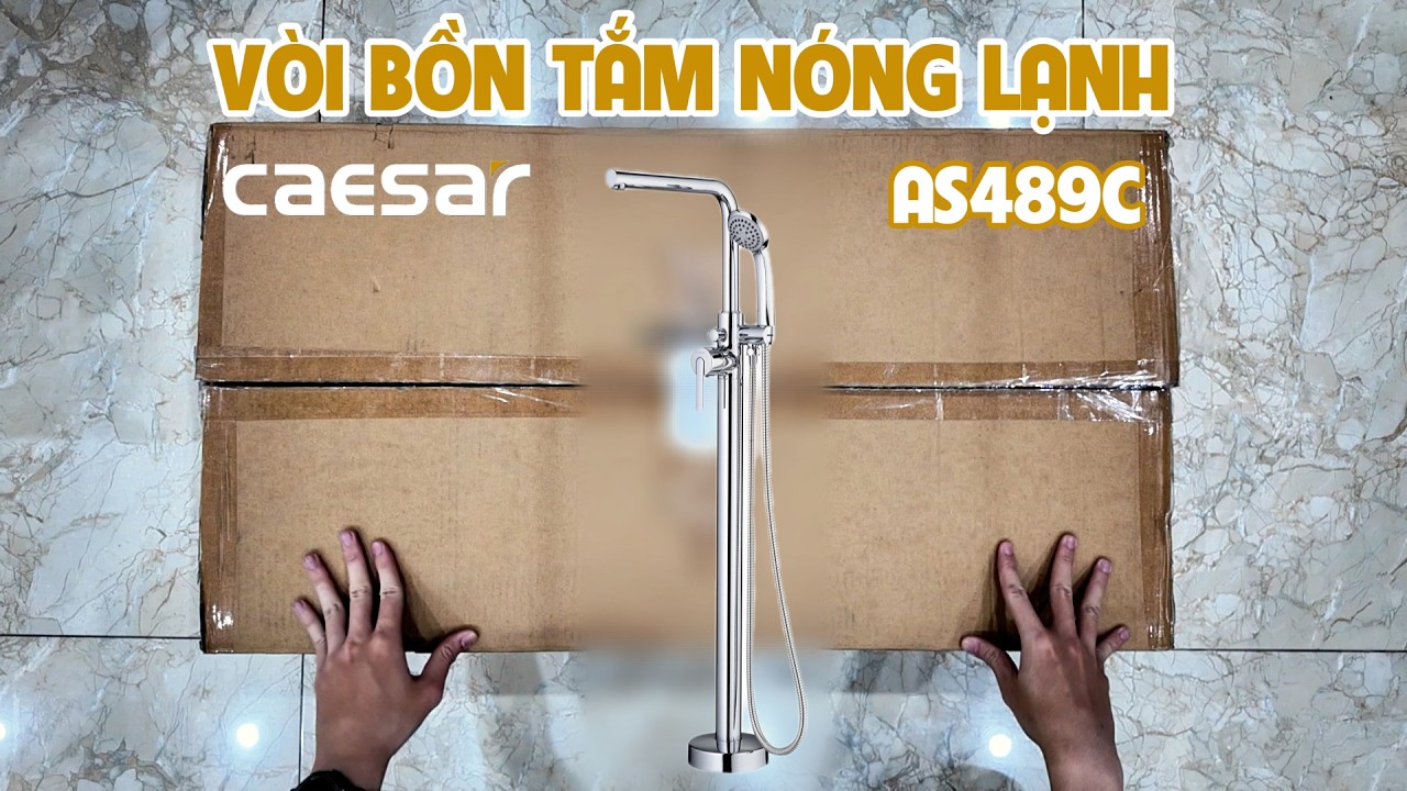 Vòi sen bồn tắm nóng lạnh Caesar AS489C