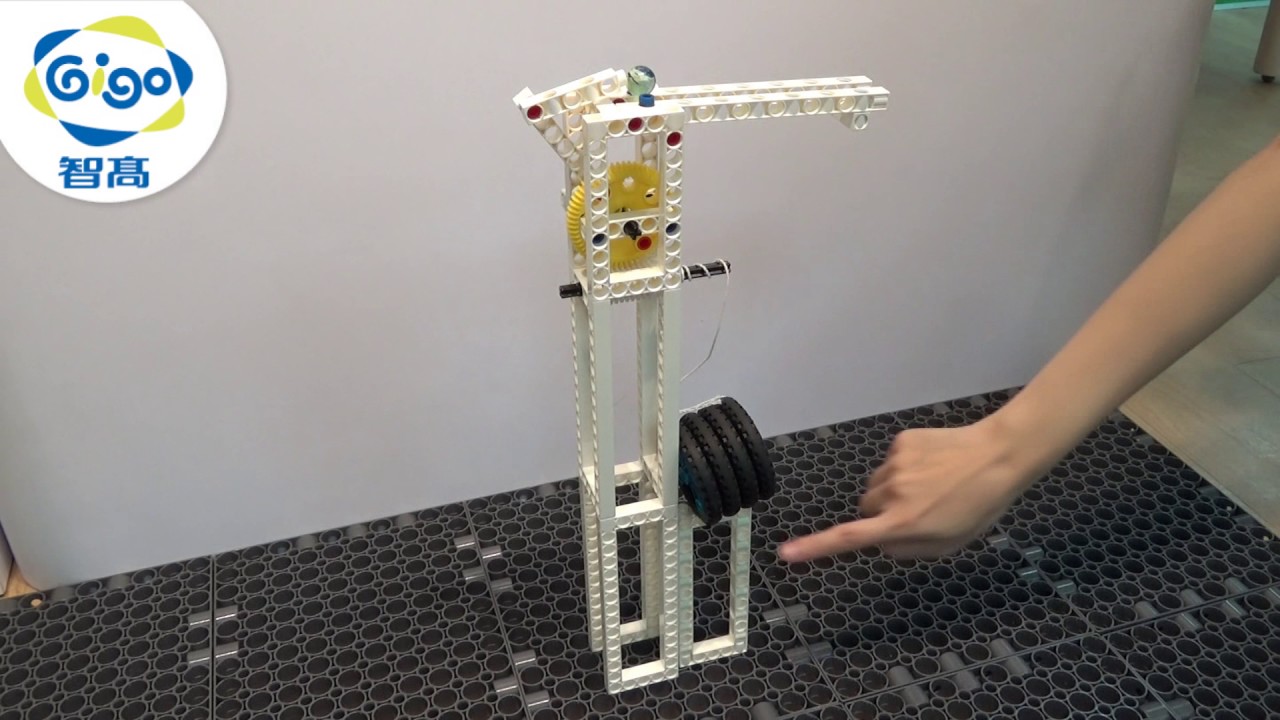 Gigo BASIC SET #1248R Lesson 8.Ball Pitching Machine Product - YouTube