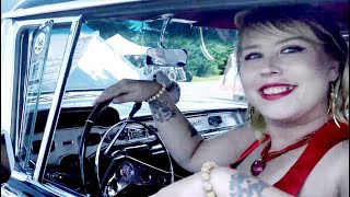 Pin Up Girl in a cool car!