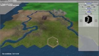 Hex Terrain Editor   Rivers Prototype