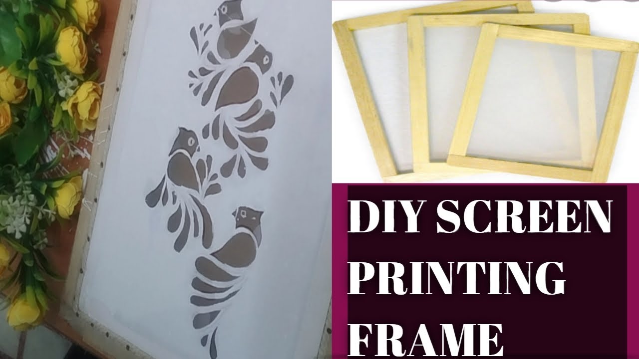 How to make Screen for Screen Printing|Step by Step Screen printing ...