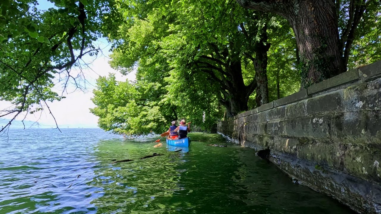 Mit dem Kajak auf dem Bodensee von Lindau nach Langenargen