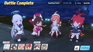 Blue Archive Global - T.A. S50 Perorodzilla Torment (Outdoor) - 9 Team 37,781,198 pts F2P CLEAR Blue Archive Global - T.A. S50 Perorodzilla Torment (Outdoor) - 9 Team 37,781,198 pts F2P CLEAR