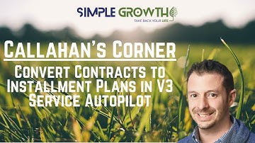 Convert Contracts to Installment Plans - Service Autopilot V3