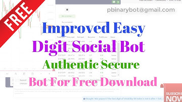 Free Deriv.com Bot - Digit Social Deriv Binary Bot | Authentic Secure Deriv Bot Free Download