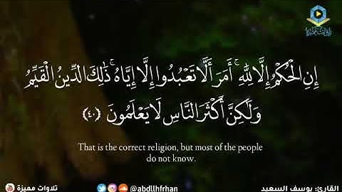 القارئ يوسف السعيد