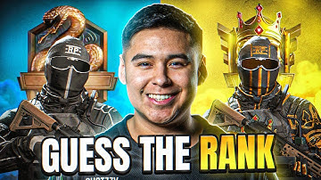 COD PRO GUESSING YOUR MW3 RANK (IMPOSSIBLE)