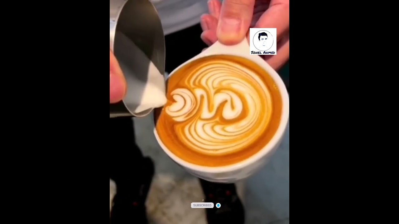 Buen trabajo🌷|Arte Latte|  #latteart #café #pantalones cortos #arte #barista #tendencias #vlog #viral #comida #jin
